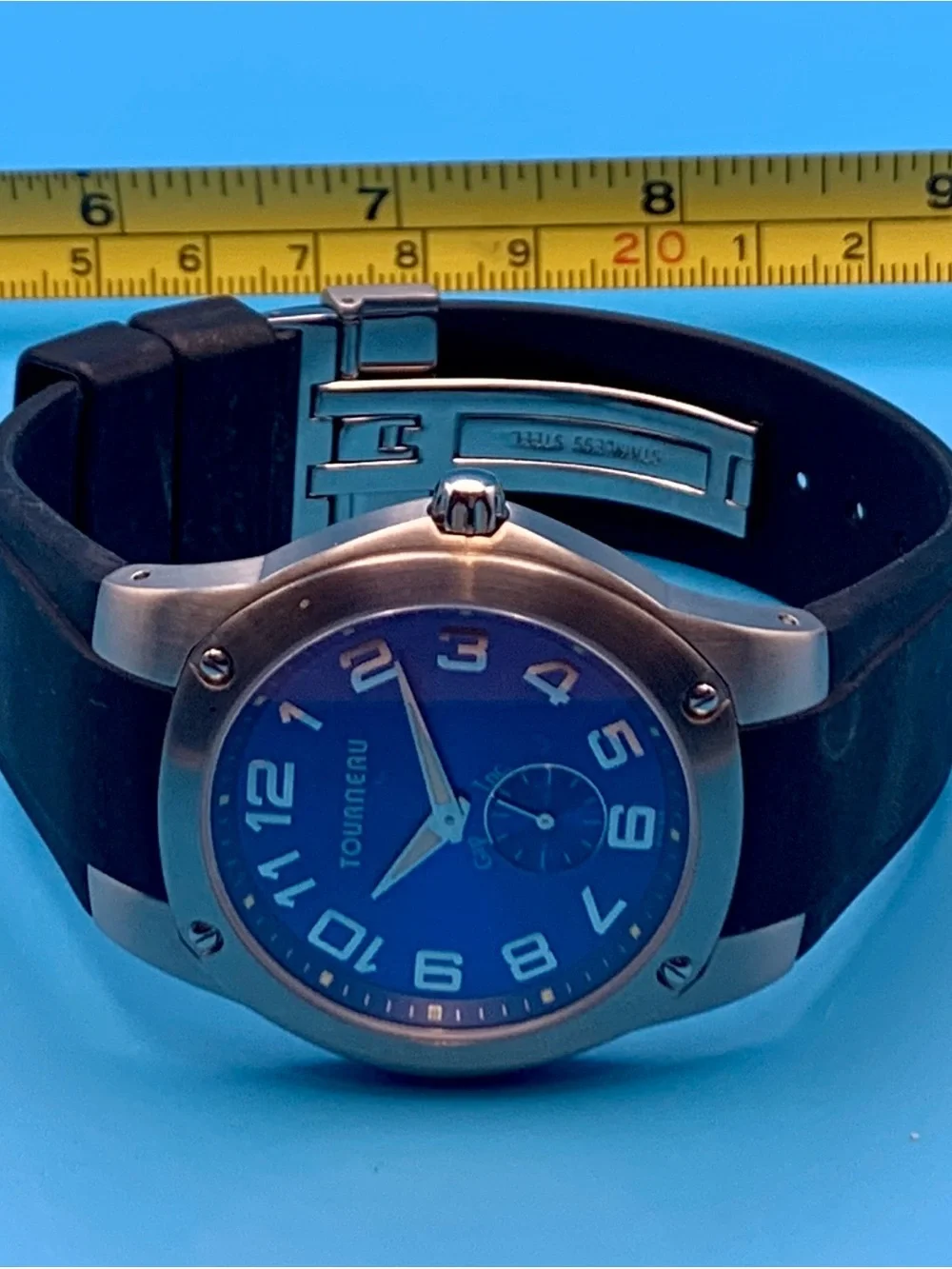 TOURNEAU Men’s Swiss Made Quartz Watch Designed For GAP Inc. Working New Battery